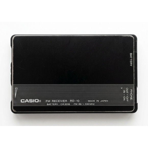 Vintage Casio FM Card Radio FM Receiver RD-10, Original Box, Headphones, Working - Picture 3 of 7